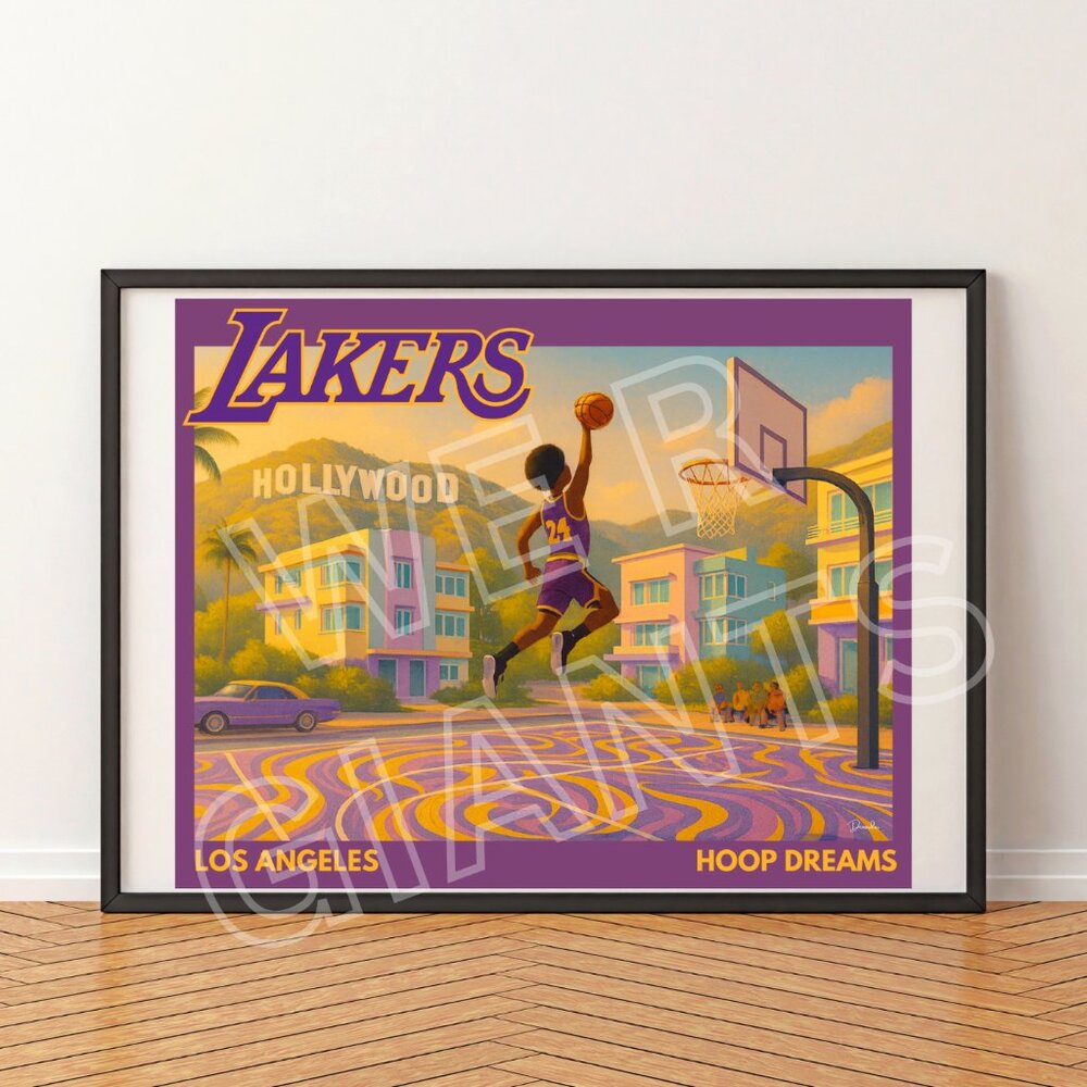 LAKERS HOOP DREAMS COLLECTION 20"x16" Art Print